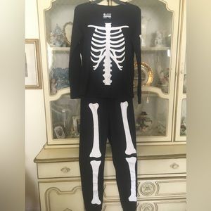 MJC NWOT youth skeleton pjs/drawstring bottoms size XS